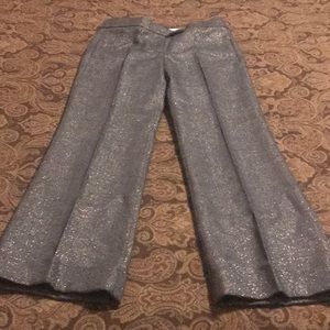 J.Crew Gray/Gold Wool City Fit Pants Size 4